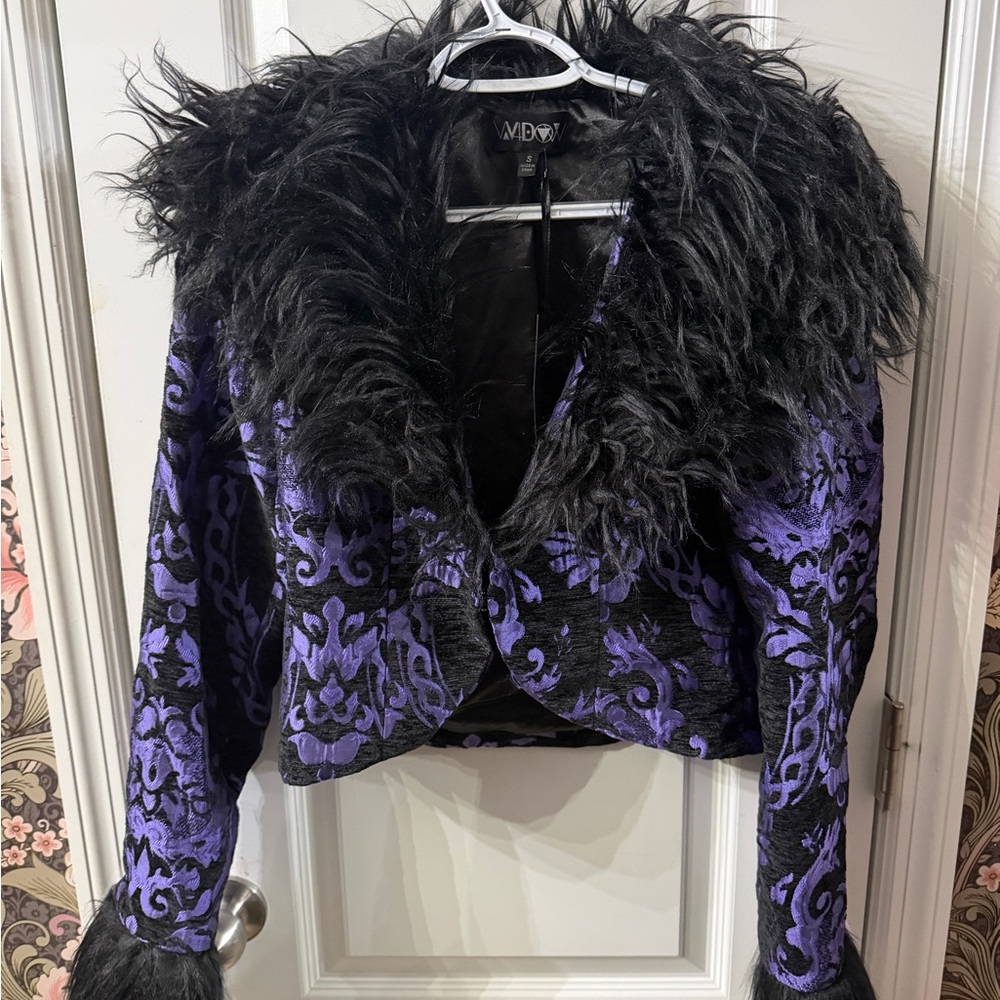 WIDOW SULTRY SINS BROCADE JACKET FROM DOLLS KILL